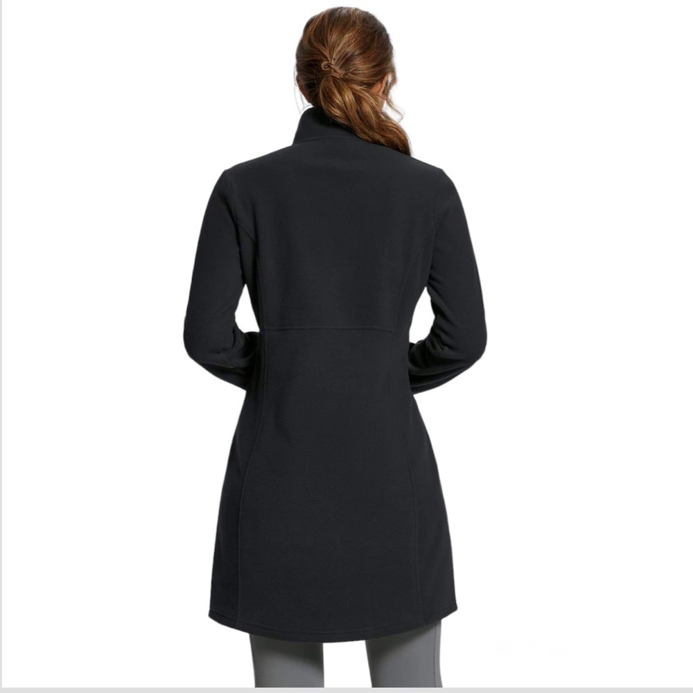 Baleaf Long Sleeve Quarter Zip Thermal Tunic Fleece Dress - Picture 5 of 7